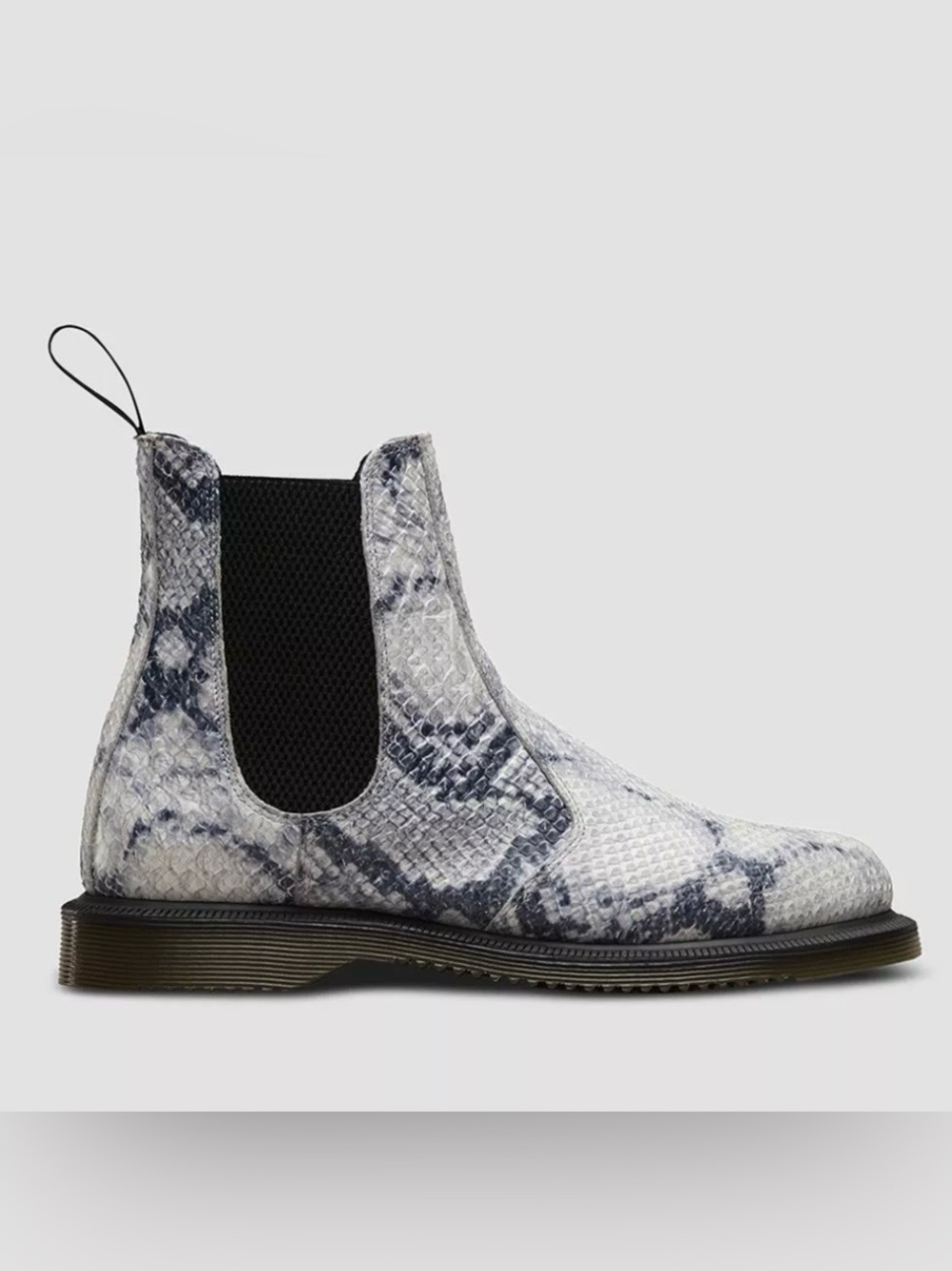 Dr. Martens Flora Snake Print Chelsea Boots Size 10